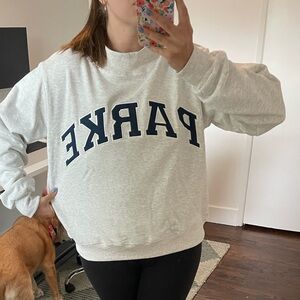 PARKE mock neck crewneck